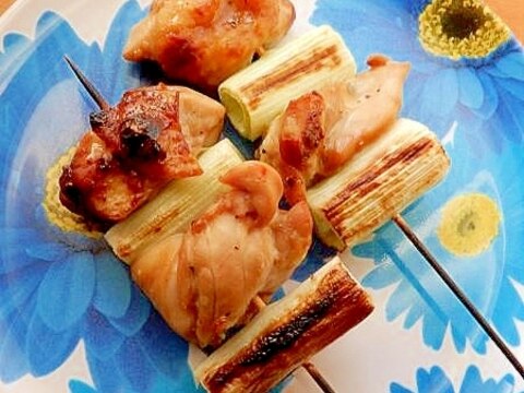 焼肉のタレで漬けこみ❤簡単ジューシー焼き鳥♪